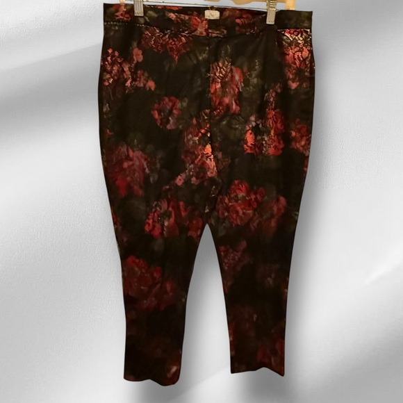 Pearl Georgina‎ Chapman of Marchesa Floral Pants nwt - Picture 1 of 8